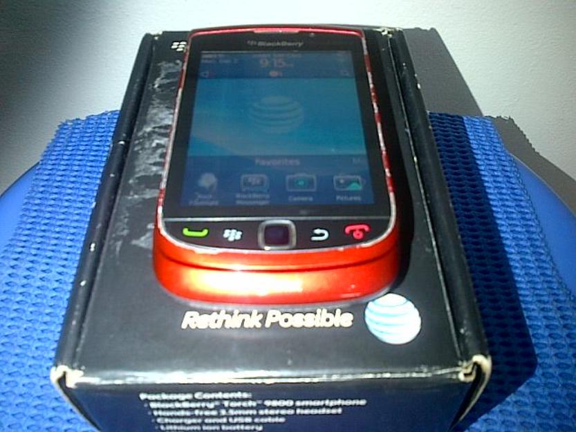 Red Blackberry torch 9800 photo