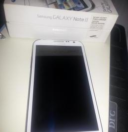 White samsung galaxy note 2 complete photo