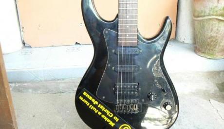 ARIA Pro II Black Dog Strat Guitar photo