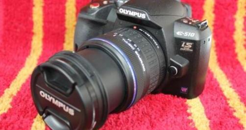 Black Dslr Camera Olympus E510 photo