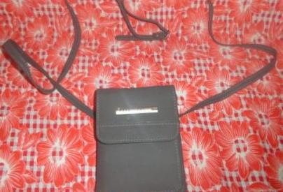 156 ELLE Gray Nylon Wallet Sling Bag photo