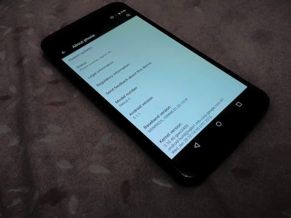 Motorola Nexus 6 4g LTE 32gb Midnight Blue photo