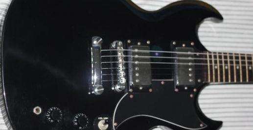 Black Samick Torino Electric Guitar