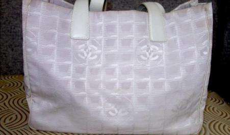 Chanel Beige Canvas Tote Bag