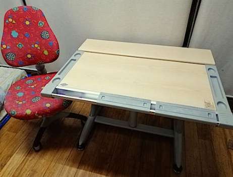 ergonomic desk and chair