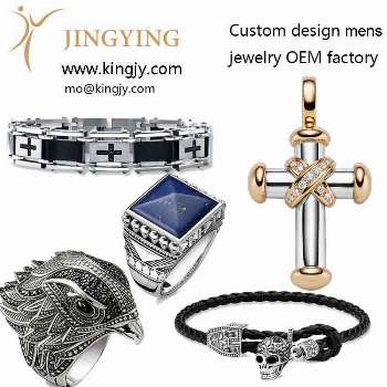 custom mens 925 sterling silver jewelry OEM factory