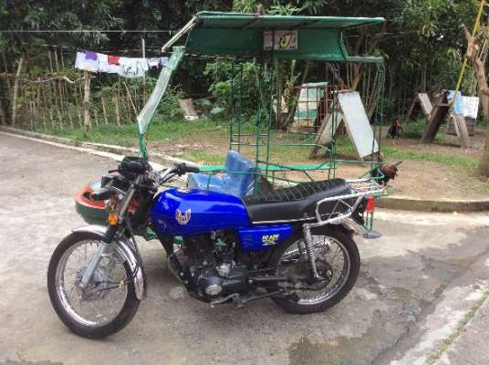 Motorbike for sale with side car photo