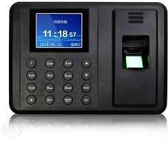 Spanish Setting -Black A3 2.4 inch Color TFT Screen Biometric Fingerprint Time Attendance photo