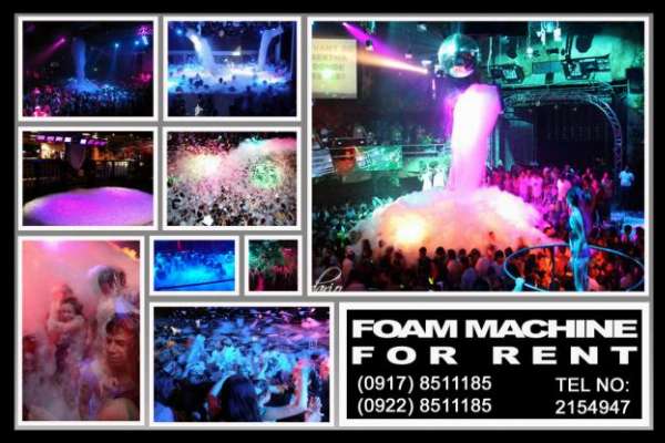 Foam Machine Rent Hire Manila Philippines photo