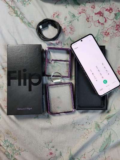 Samsung z flip 4 128gb purple smart lock ntc photo