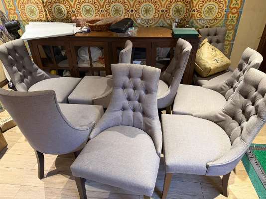 Gray Dining Chair Set  photo