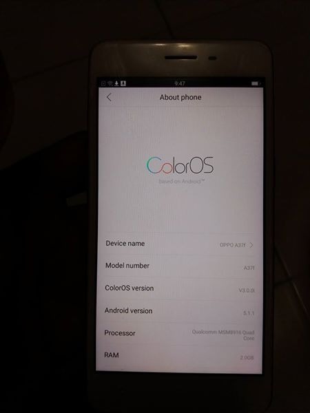 Oppo A37f photo