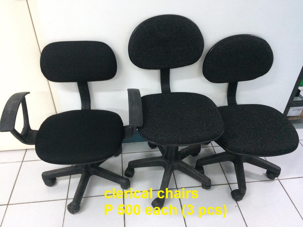 black clerical chairs photo
