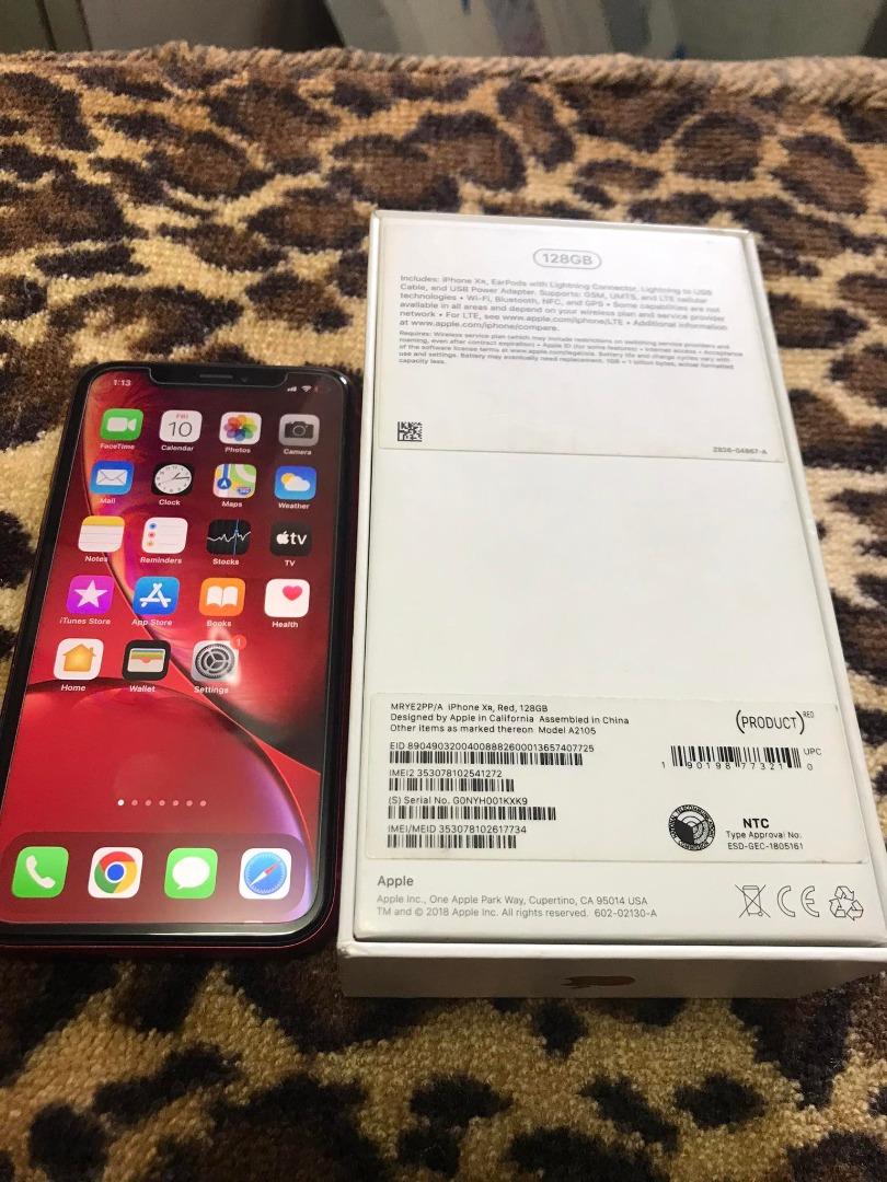 iPhone XR red 128gb Factory Unlock photo